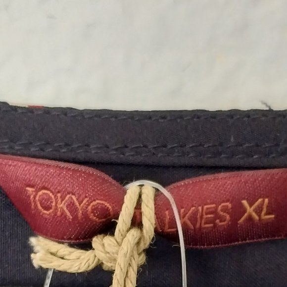 Tokyo Talkies Retro Style Sleeveless Navy Geometric Print Sheath Dress NWT - Picture 3 of 8